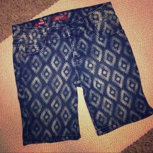 Girls Bermuda Ikat Jean Shorts BNWOT